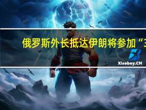 俄罗斯外长抵达伊朗将参加“3+3”国家外长会议