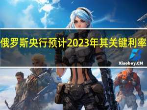 俄罗斯央行预计2023年其关键利率将在9.6-9.7%的范围内（之前预测为7.9-8.3%）