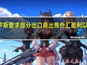 俄罗斯要求部分出口商出售外汇盈利以稳定本币