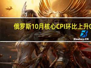 俄罗斯10月核心CPI环比上升0.89%