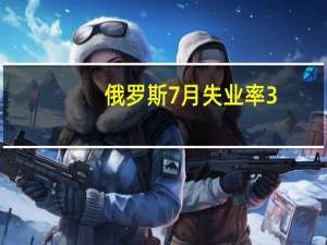 俄罗斯7月失业率3.0%预期3.1%7月零售销售同比增长10.5%市场预期为9.5%7月建筑业活动同比增长6.5%