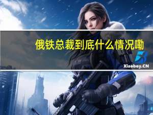 俄铁总裁 到底什么情况嘞