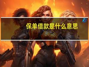 保单借款是什么意思