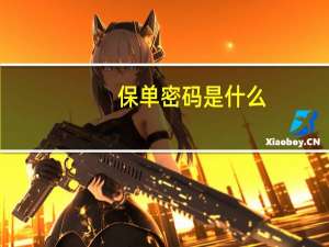 保单密码是什么