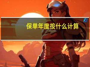 保单年度按什么计算