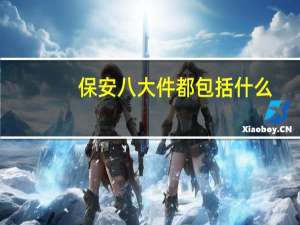 保安八大件都包括什么