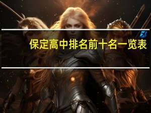 保定高中排名前十名一览表