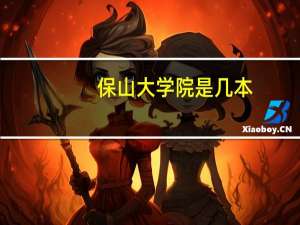 保山大学院是几本
