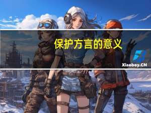 保护方言的意义（保护方言）