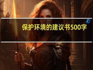 保护环境的建议书500字