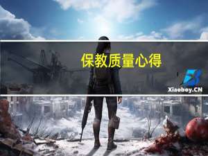 保教质量心得