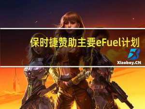 保时捷赞助主要 eFuel 计划