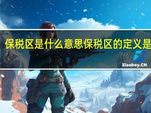 保税区是什么意思 保税区的定义是什么？