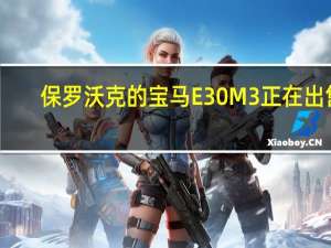 保罗沃克的宝马E30 M3正在出售