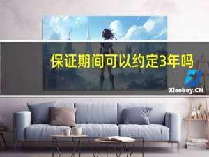 保证期间可以约定3年吗