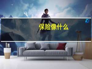保险像什么