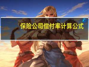 保险公司偿付率计算公式