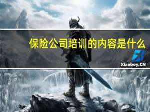 保险公司培训的内容是什么
