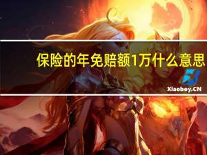 保险的年免赔额1万什么意思