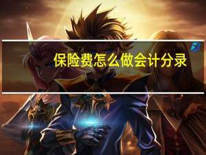 保险费怎么做会计分录