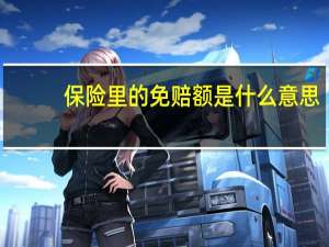 保险里的免赔额是什么意思（一万免赔额是什么意思）