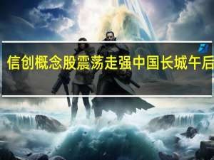 信创概念股震荡走强 中国长城午后涨停