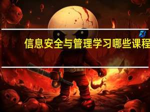 信息安全与管理学习哪些课程