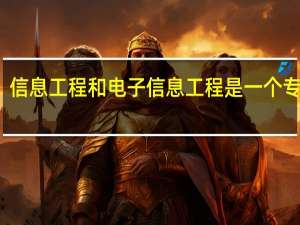 信息工程和电子信息工程是一个专业吗
