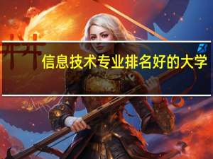 信息技术专业排名好的大学