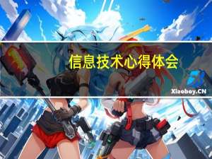 信息技术心得体会