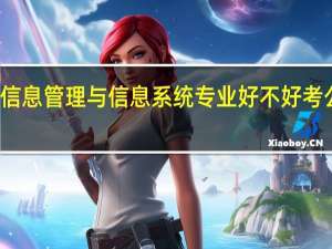 信息管理与信息系统专业好不好考公务员