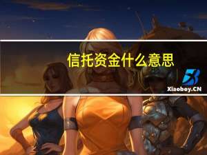 信托资金什么意思