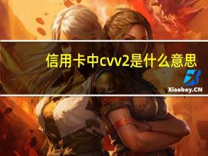 信用卡中cvv2是什么意思（什么是信用卡的CVV2码）