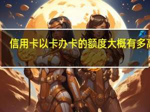 信用卡以卡办卡的额度大概有多高啊