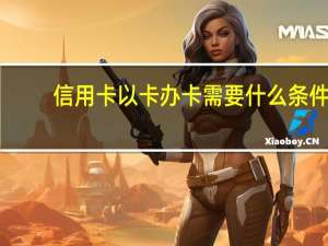 信用卡以卡办卡需要什么条件