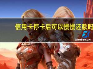 信用卡停卡后可以慢慢还款吗