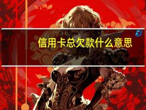 信用卡总欠款什么意思