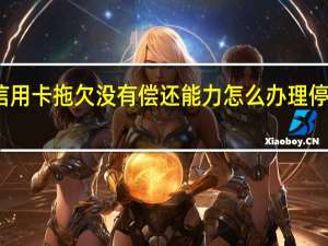 信用卡拖欠没有偿还能力怎么办理停息挂账