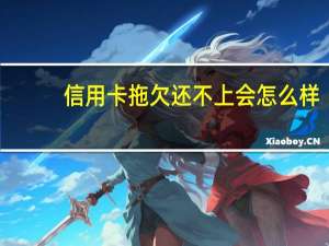 信用卡拖欠还不上会怎么样