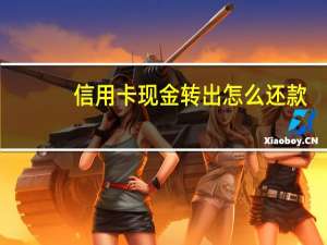 信用卡现金转出怎么还款