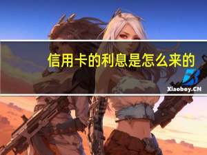 信用卡的利息是怎么来的（信用卡的利息是怎么算的呀）