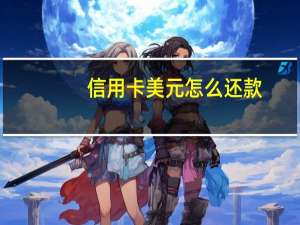 信用卡美元怎么还款