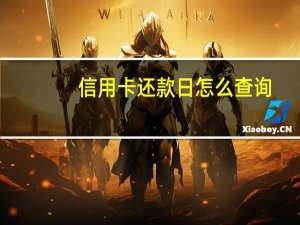 信用卡还款日怎么查询