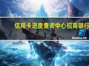 信用卡进度查询中心招商银行（信用卡进度查询）