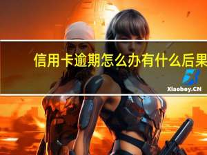 信用卡逾期怎么办有什么后果