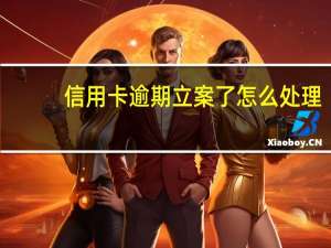 信用卡逾期立案了怎么处理