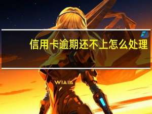 信用卡逾期还不上怎么处理