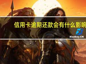 信用卡逾期还款会有什么影响