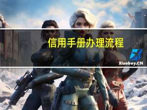 信用手册办理流程