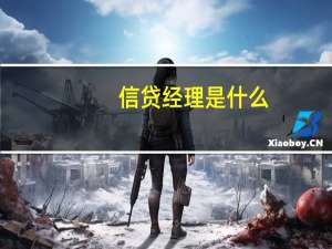 信贷经理是什么